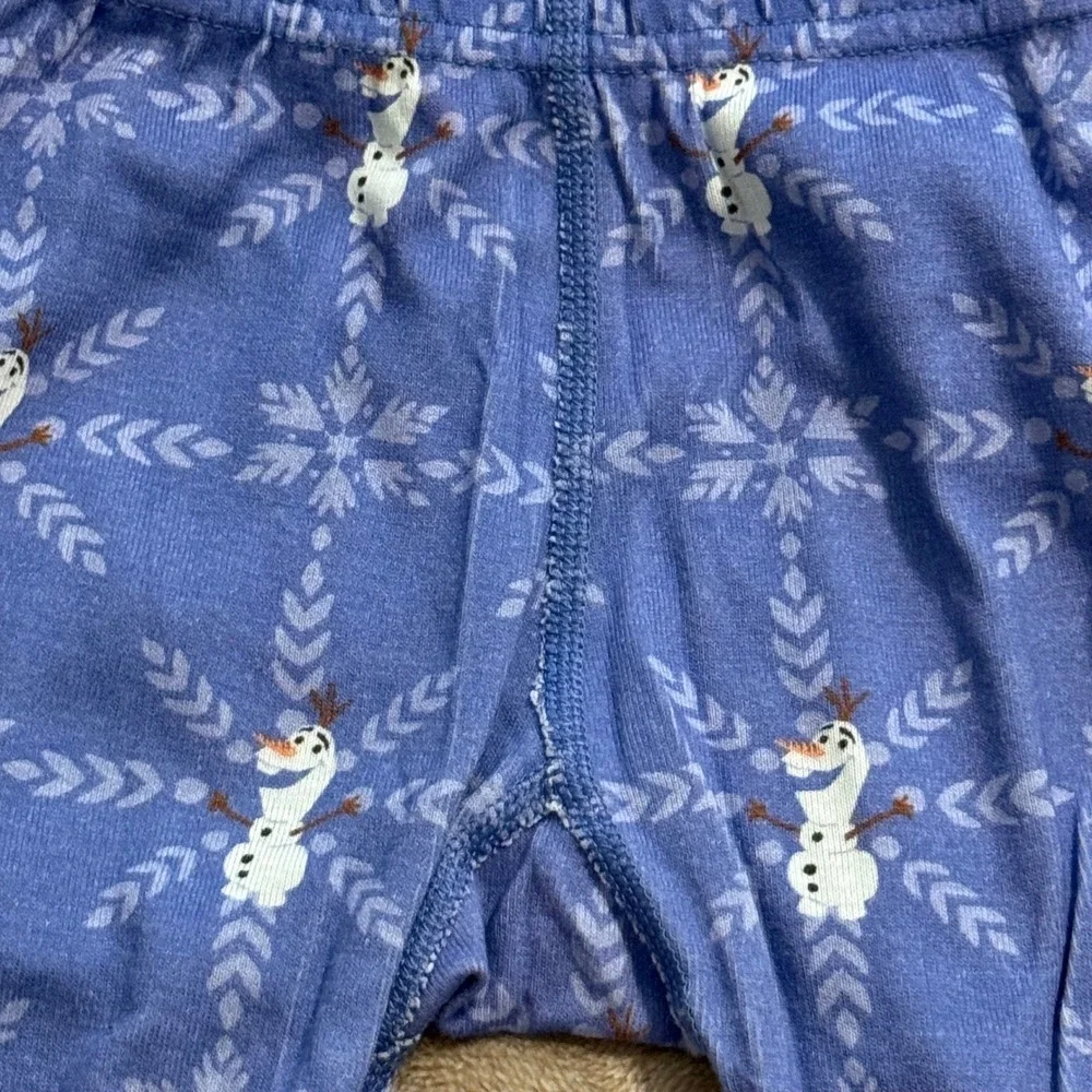 Hanna Andersson Disney Frozen Olaf Organic Cotton Pajamas Set Blue 2T 85cm